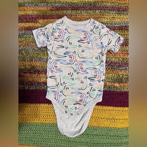 Garanimals Multicolor Crocodile Bodysuit